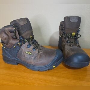 KEEN Utility Men's Dover 6" Carbon Toe Waterproof Work Boots, Size 10 EE,US Made